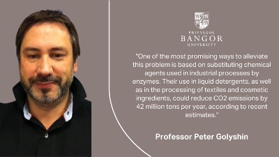 Image of Prof Peter Golyshin with quote taken from the article (see link in Tweet)